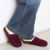 The Sak Bolinas Clog - Hand Crochet - Black Cherry Cozy