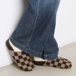 The Sak Bolinas Clog - Hand Crochet - Brown Check