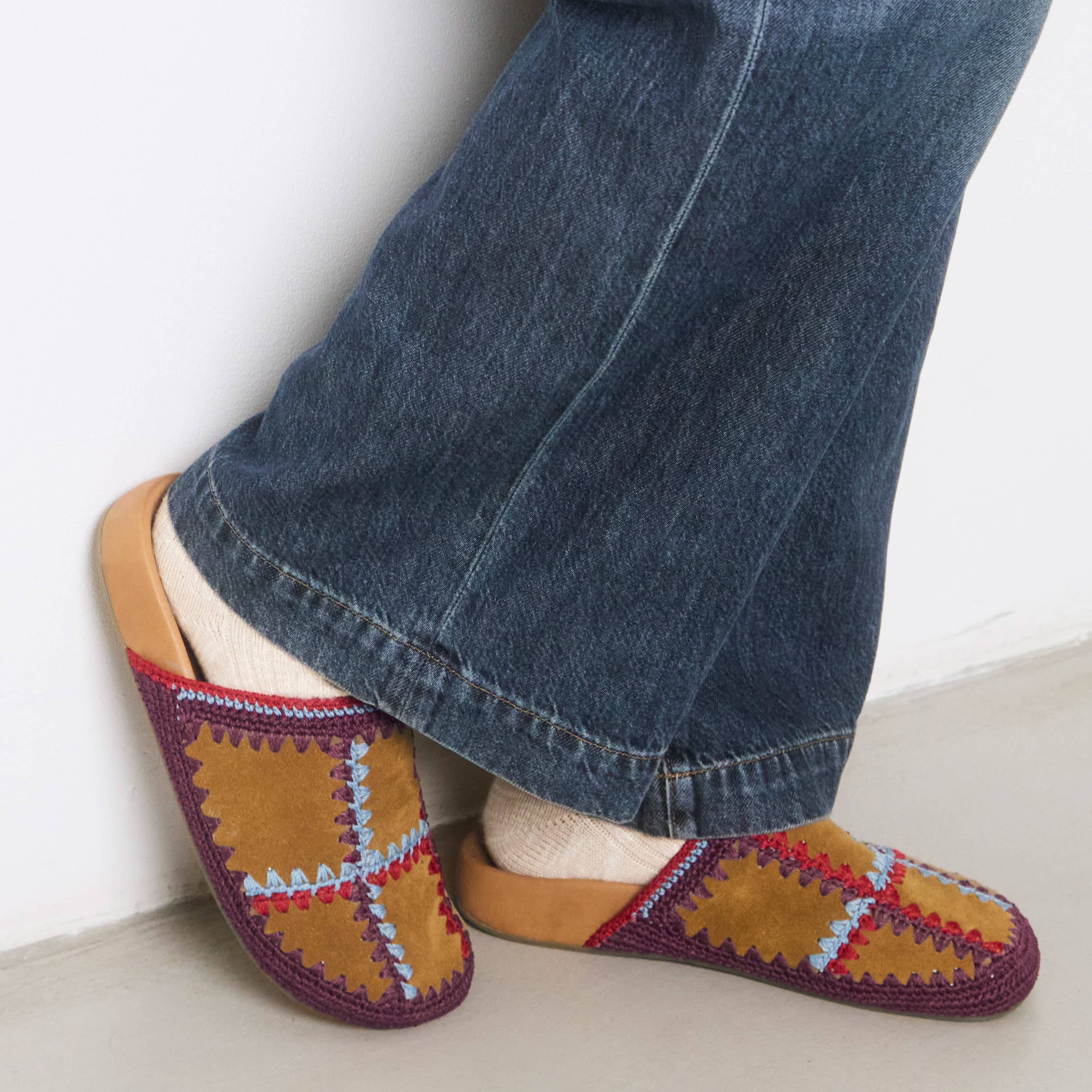 The Sak Bolinas Clog - Leather - Cedar Multi Patch