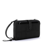 Sakroots Smartphone Wallet - EcoTwill - Black Woven Quilted