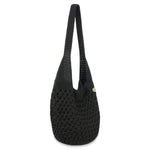 The Sak 120 Hobo - Hand Crochet - Black Cozy Weave