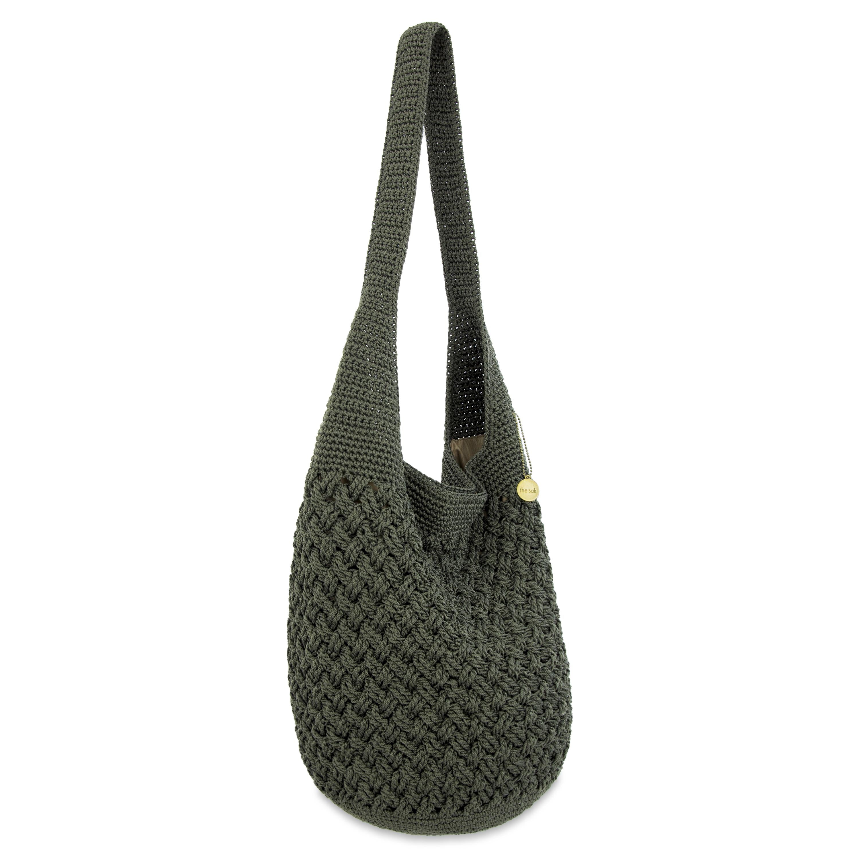 The Sak 120 Hobo - Hand Crochet - Moss Cozy Weave