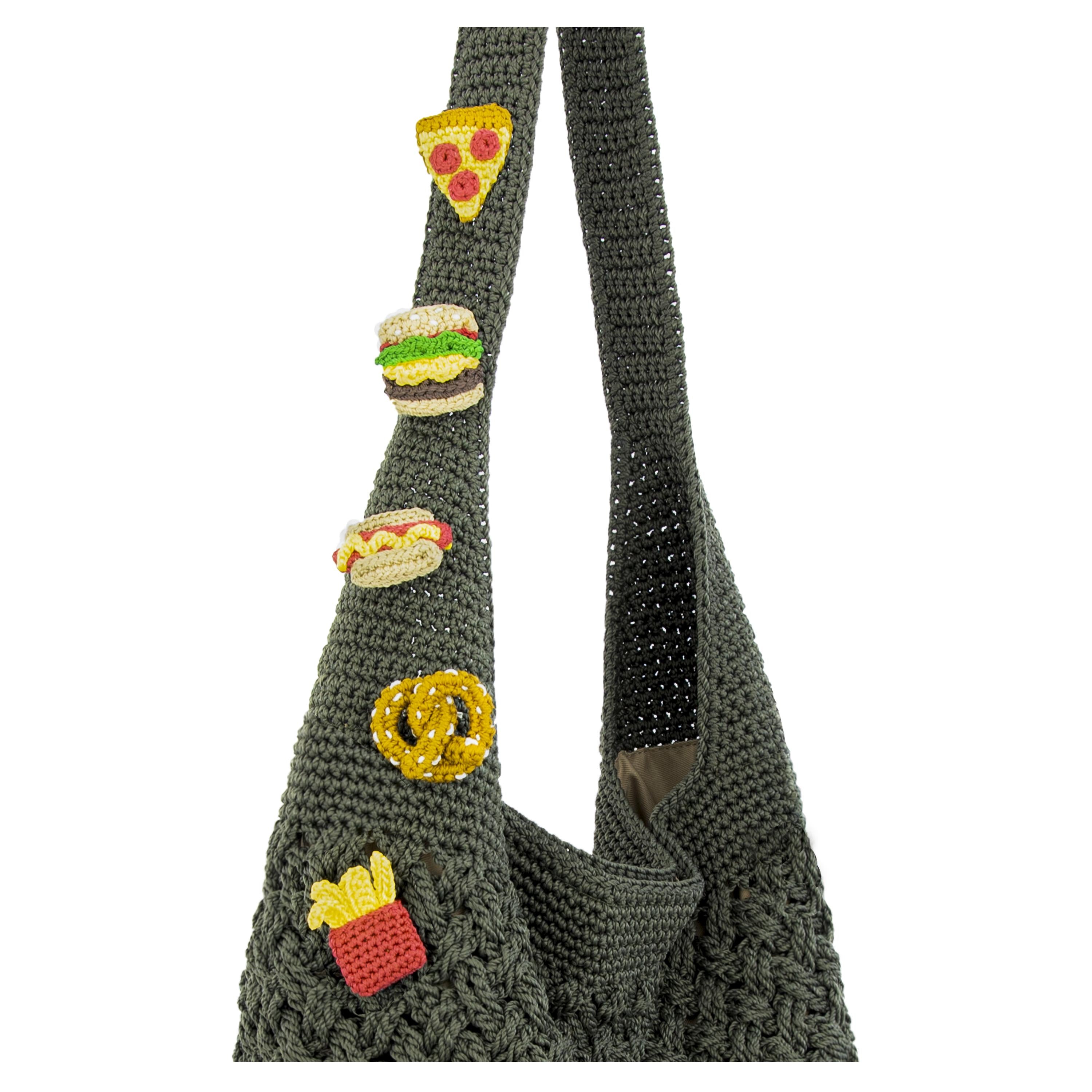 The Sak 120 Hobo - Hand Crochet - Moss Cozy Weave