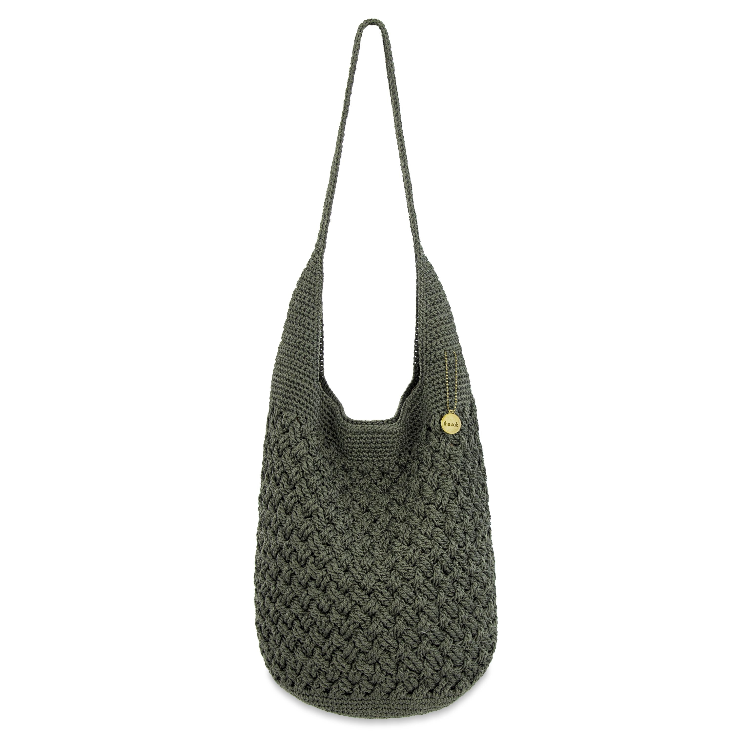 The Sak 120 Hobo - Hand Crochet - Moss Cozy Weave
