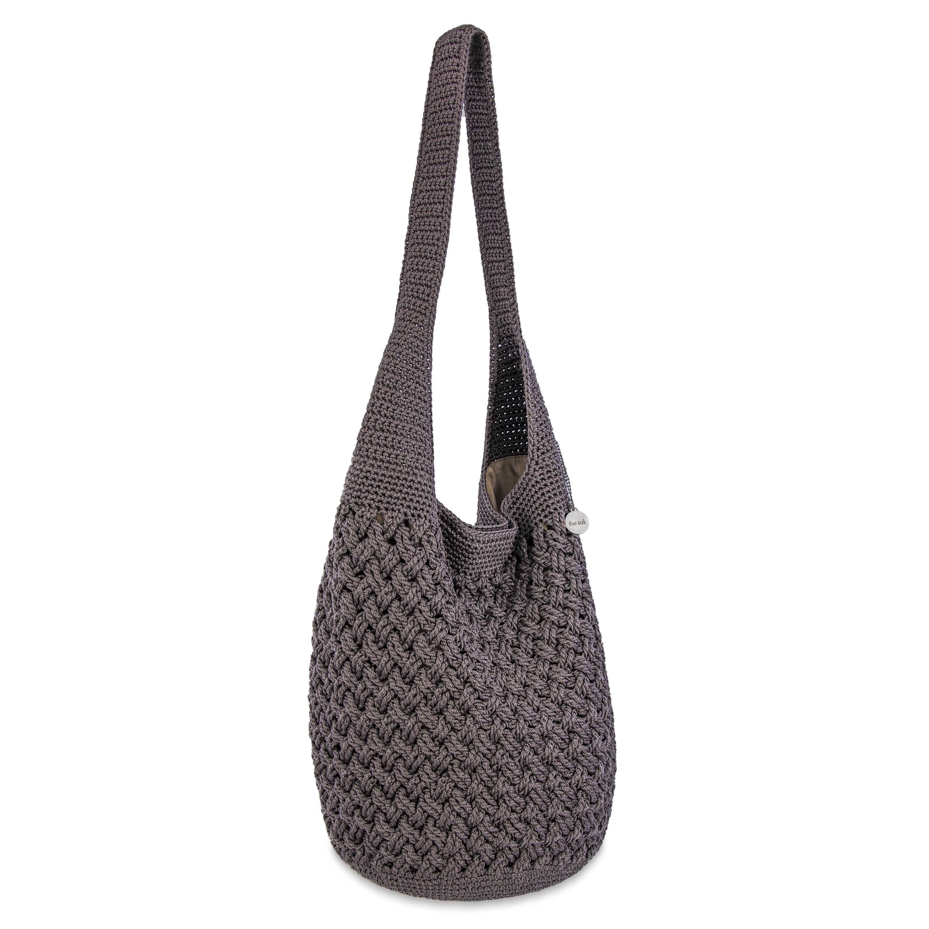 The Sak 120 Hobo - Hand Crochet - Mushroom Cozy Weave