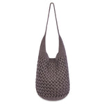 The Sak 120 Hobo - Hand Crochet - Mushroom Cozy Weave