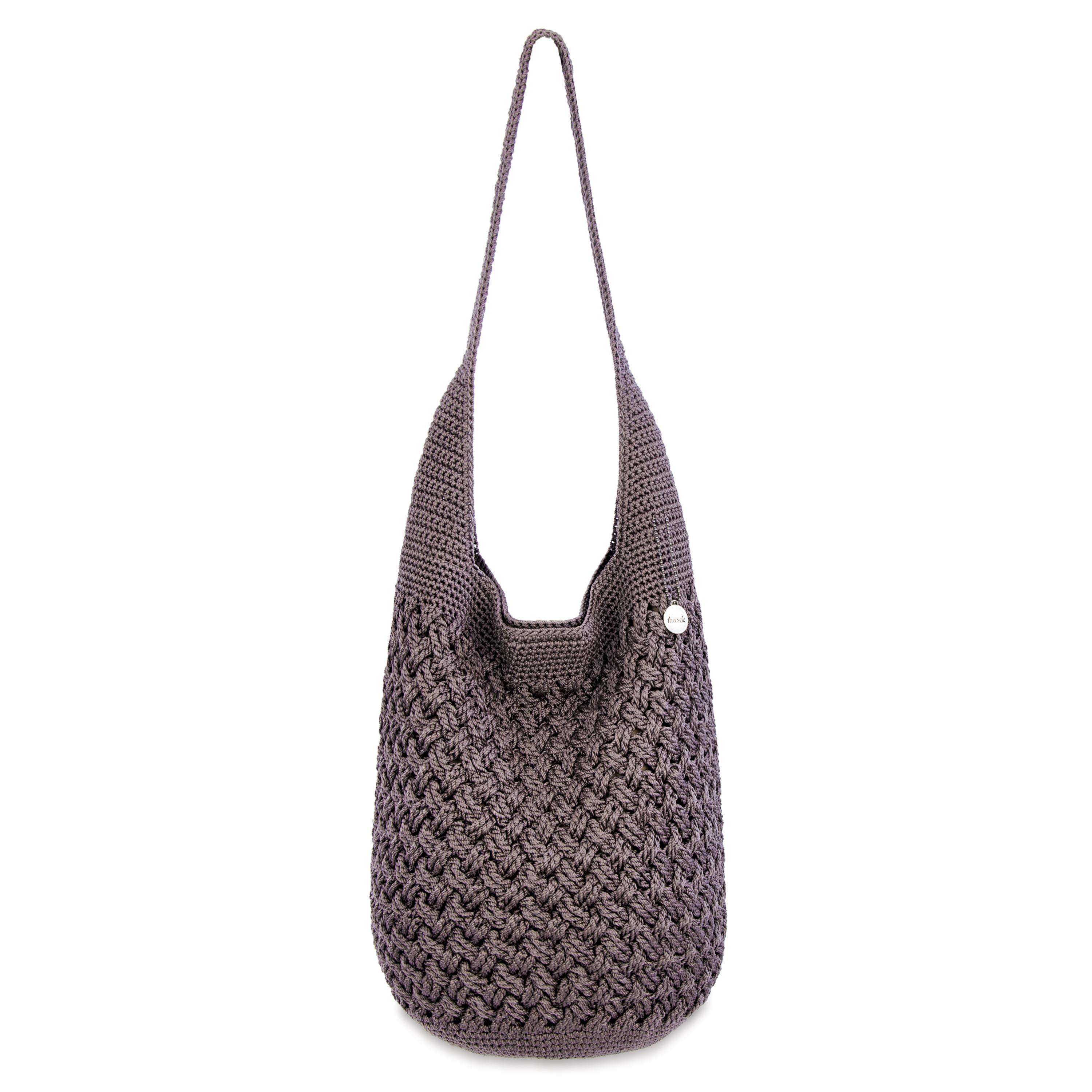 The Sak 120 Hobo - Hand Crochet - Mushroom Cozy Weave