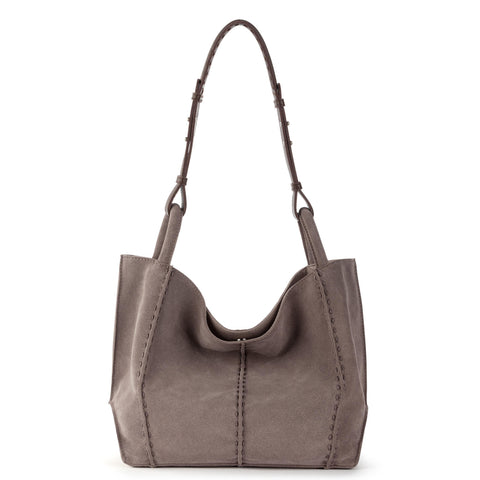 The Sak Los Feliz Medium Tote - Leather - Mushroom Suede