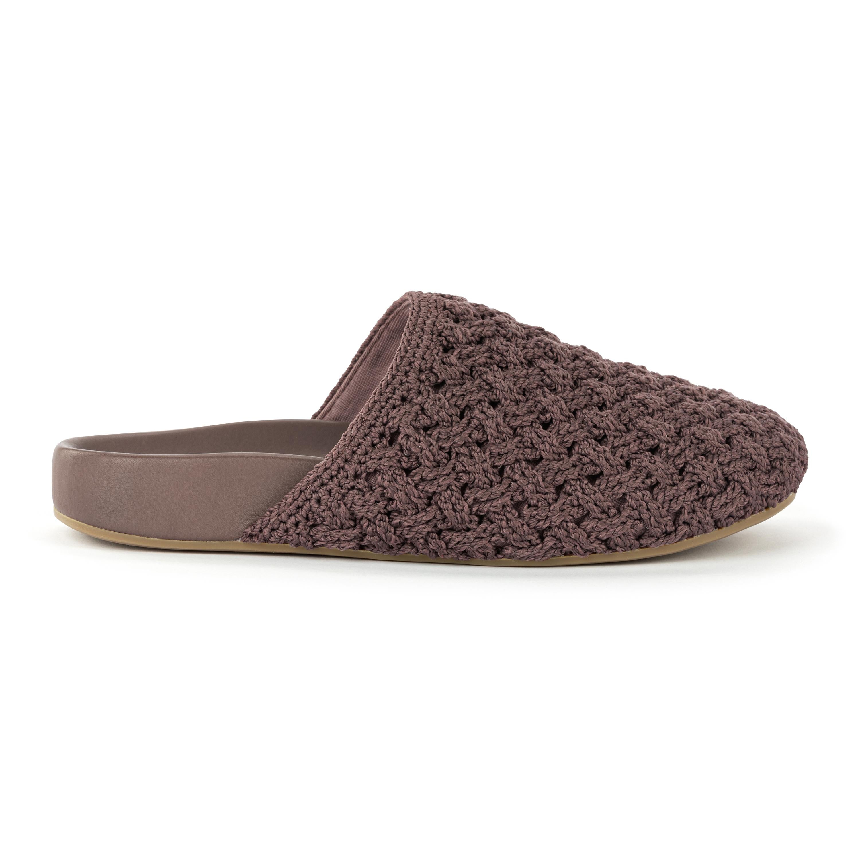 The Sak Bolinas Clog - Hand Crochet - Mushroom Cozy Weave