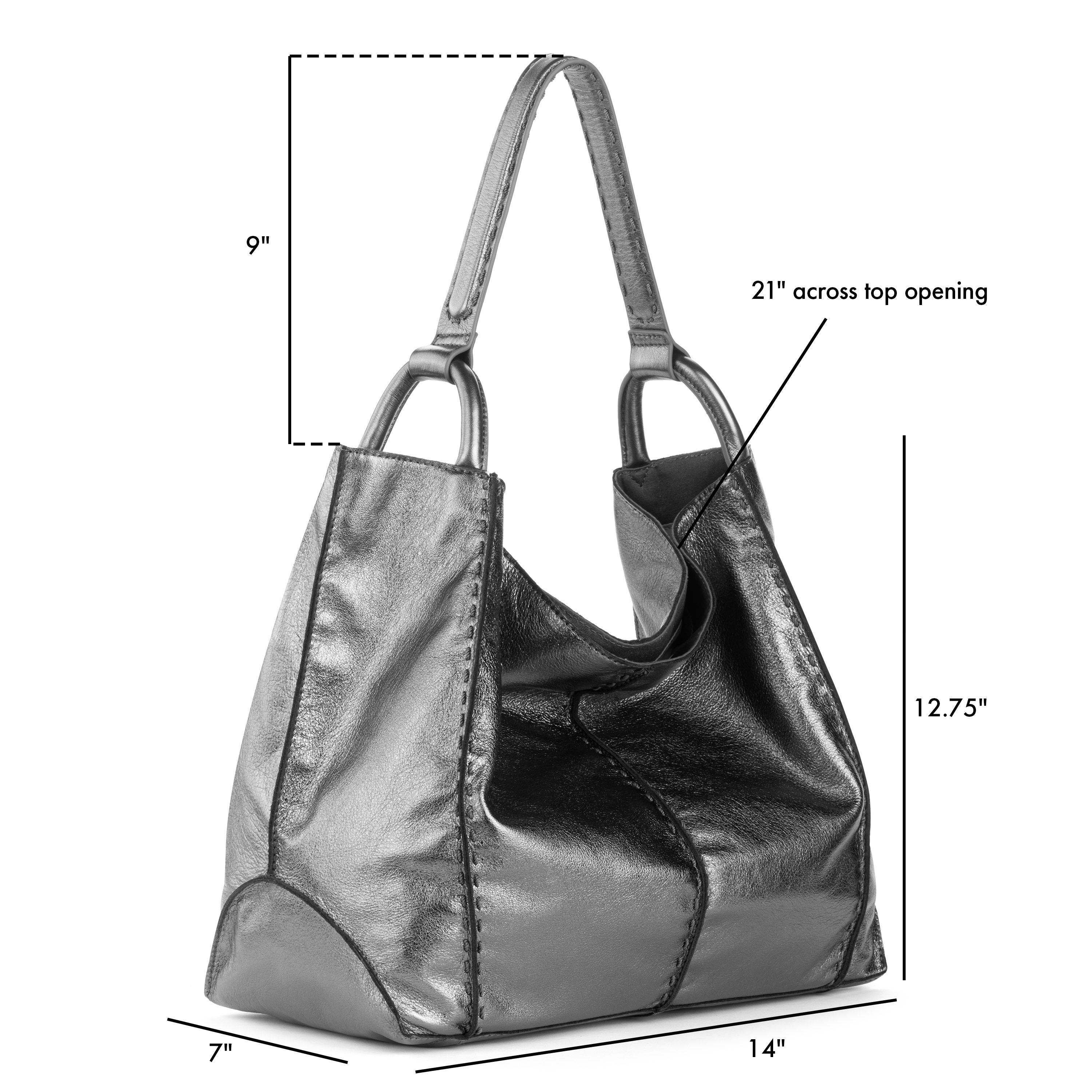 The Sak Los Feliz Large Tote - Leather - Gunmetal