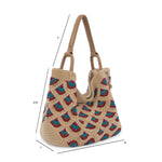 The Sak Los Feliz Large Tote - Hand Crochet - Bamboo Mermaid