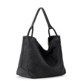 The Sak Los Feliz Large Tote - Leather - Woven Black