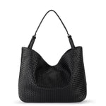 The Sak Los Feliz Large Tote - Leather - Woven Black