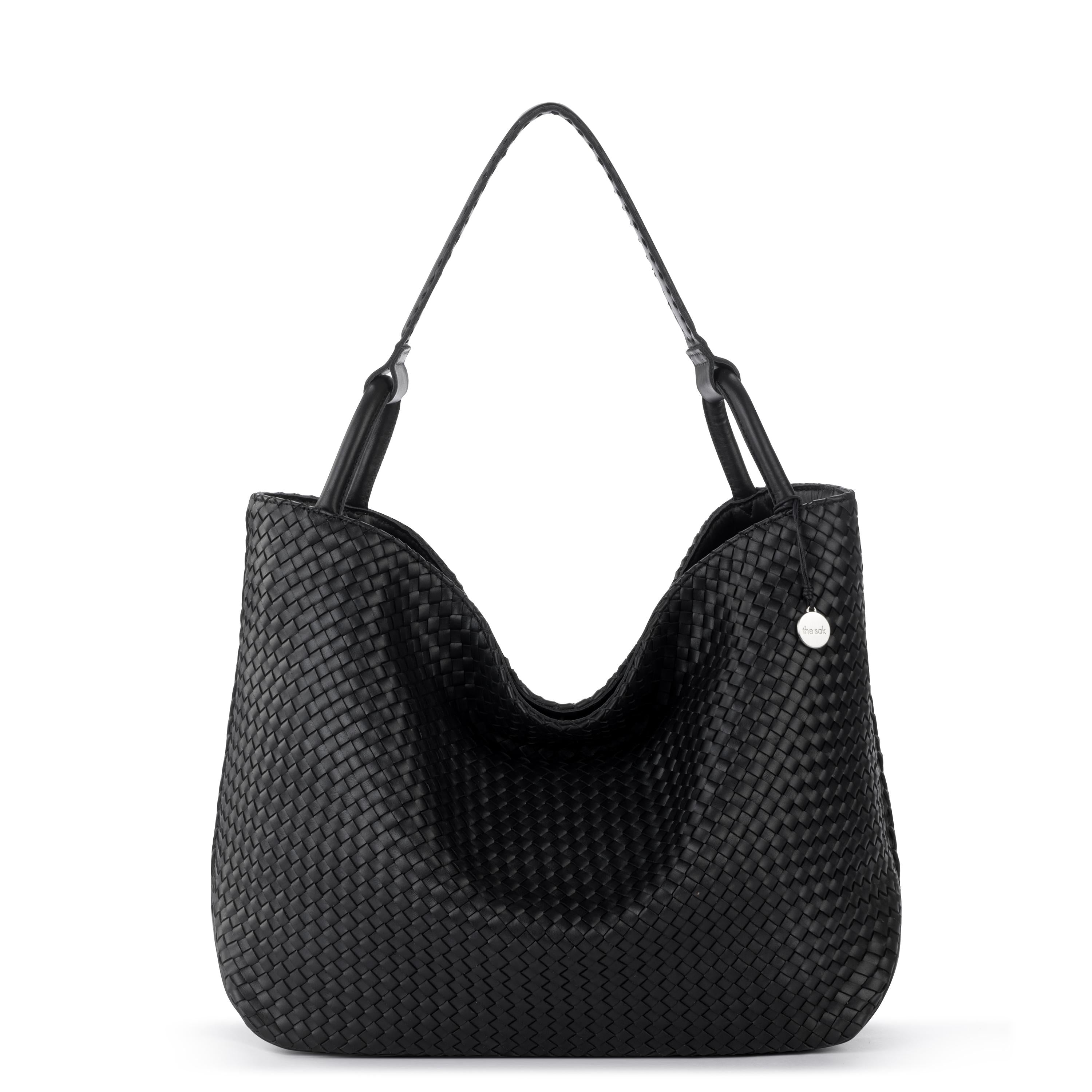 The Sak Los Feliz Large Tote - Leather - Woven Black