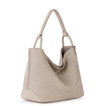 The Sak Los Feliz Large Tote - Leather - Woven Sand