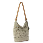 The Sak Sequoia Hobo - Hand Crochet - Natural Grey Medallion