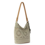 The Sak Sequoia Hobo - Hand Crochet - Natural Grey Medallion
