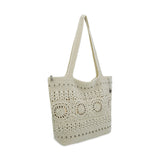 The Sak Crafted Classic Large Carryall - Hand Crochet - Natural Medallion