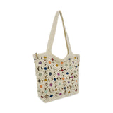 The Sak Crafted Classic Large Carryall - Hand Crochet - Natural Multi Flowers
