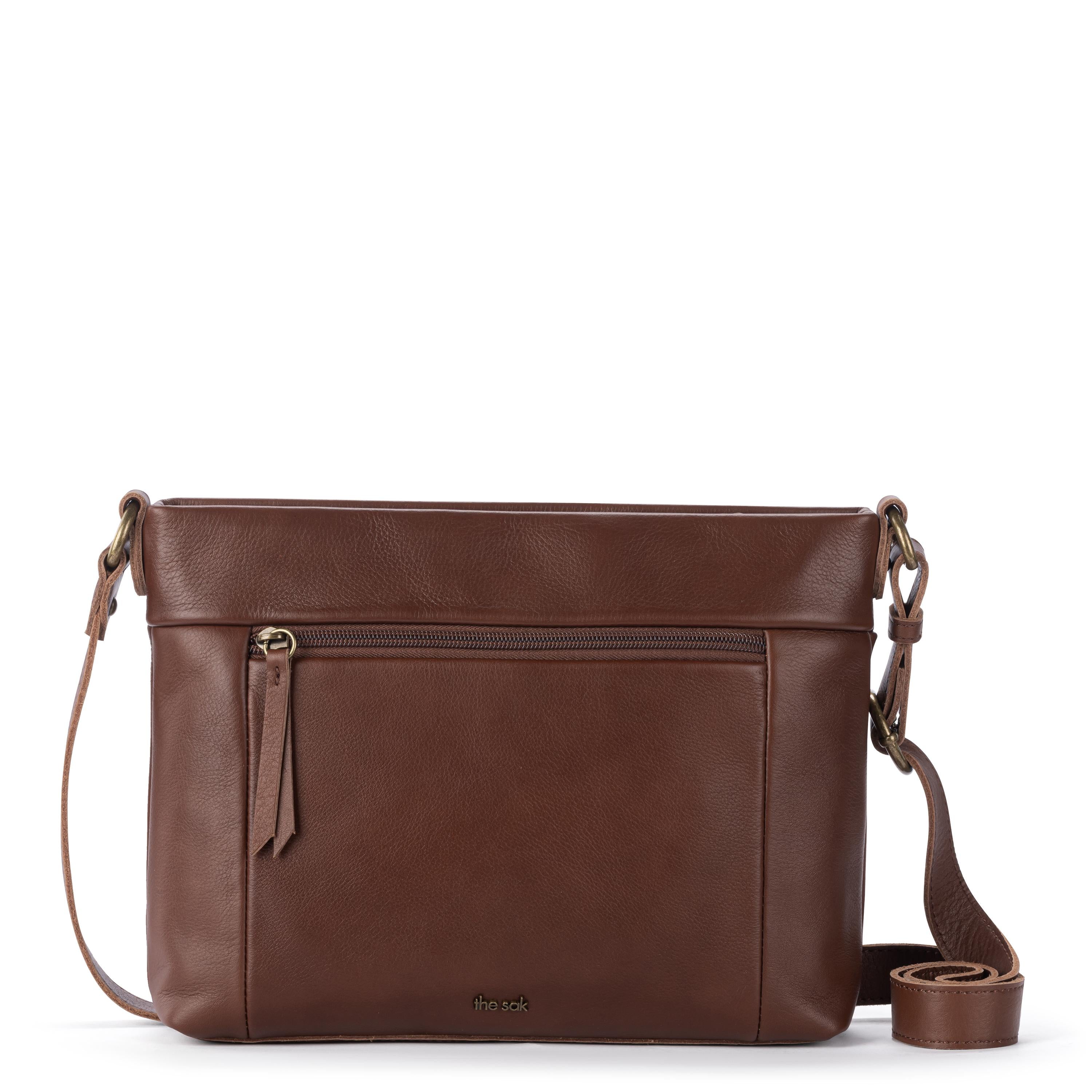 The Sak Melrose Leather Soft Crossbody - Leather - Whiskey