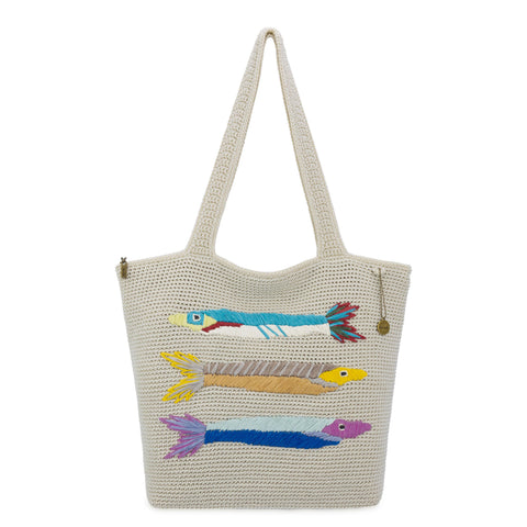 The Sak Sola Carryall Tote - Hand Crochet - Sardines