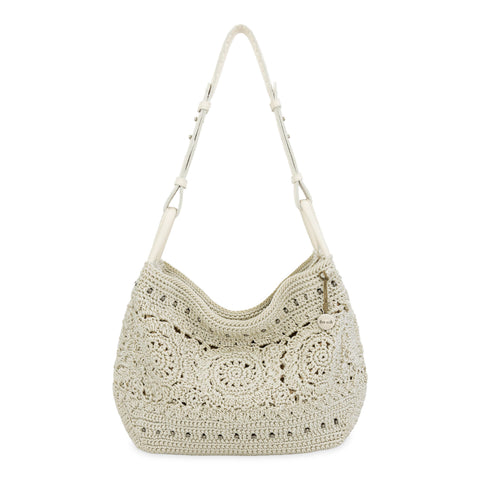 The Sak Los Feliz Hobo - Hand Crochet - Natural Medallion