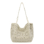 The Sak Los Feliz Medium Tote - Hand Crochet - Natural Medallion