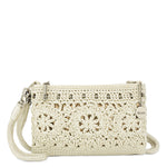 The Sak Vita Convertible Wristlet - Hand Crochet - Natural Medallion