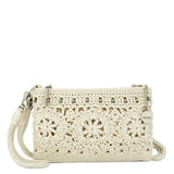 The Sak Vita Convertible Wristlet - Hand Crochet - Natural Medallion