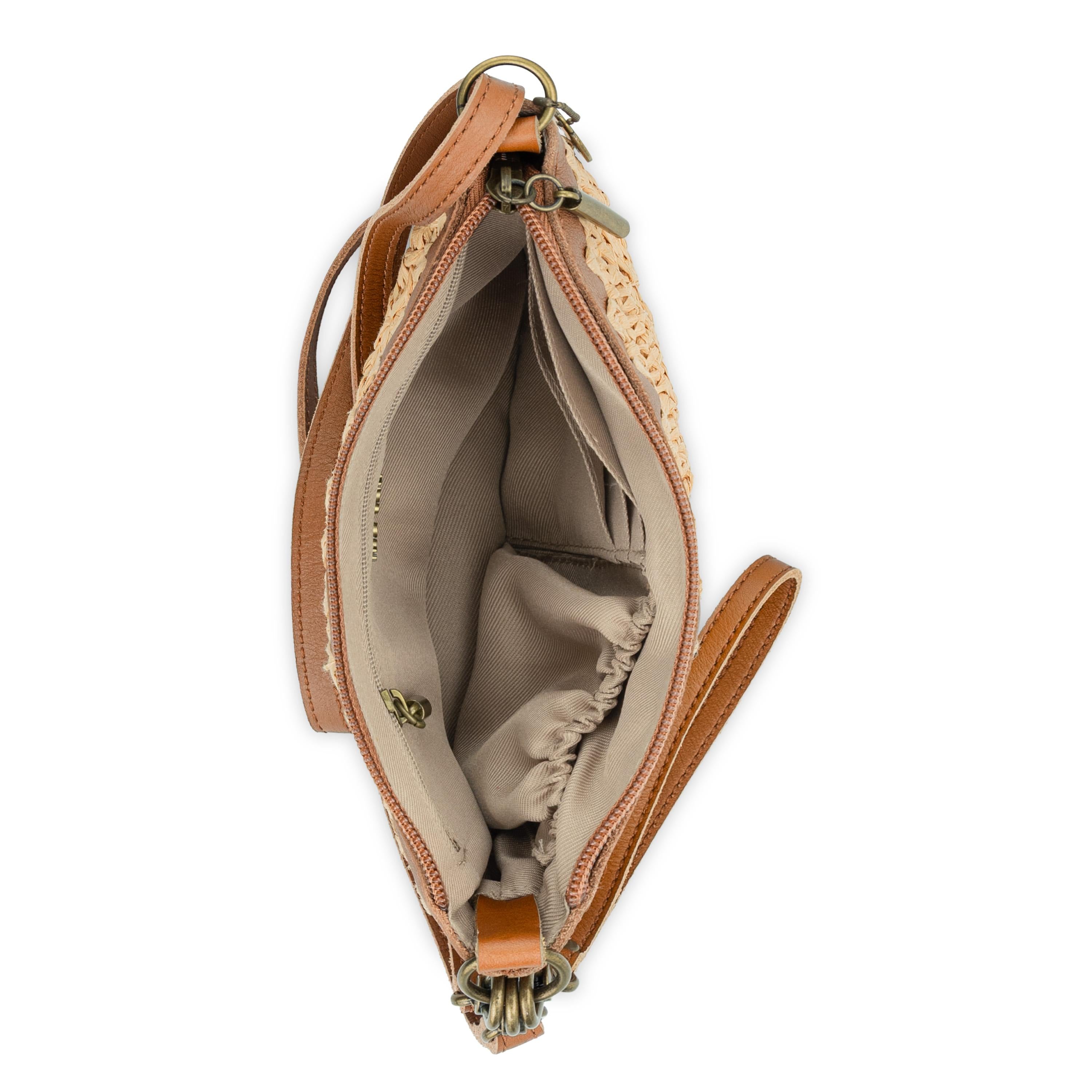 The Sak Vita Convertible Wristlet - Straw - Natural Primrose