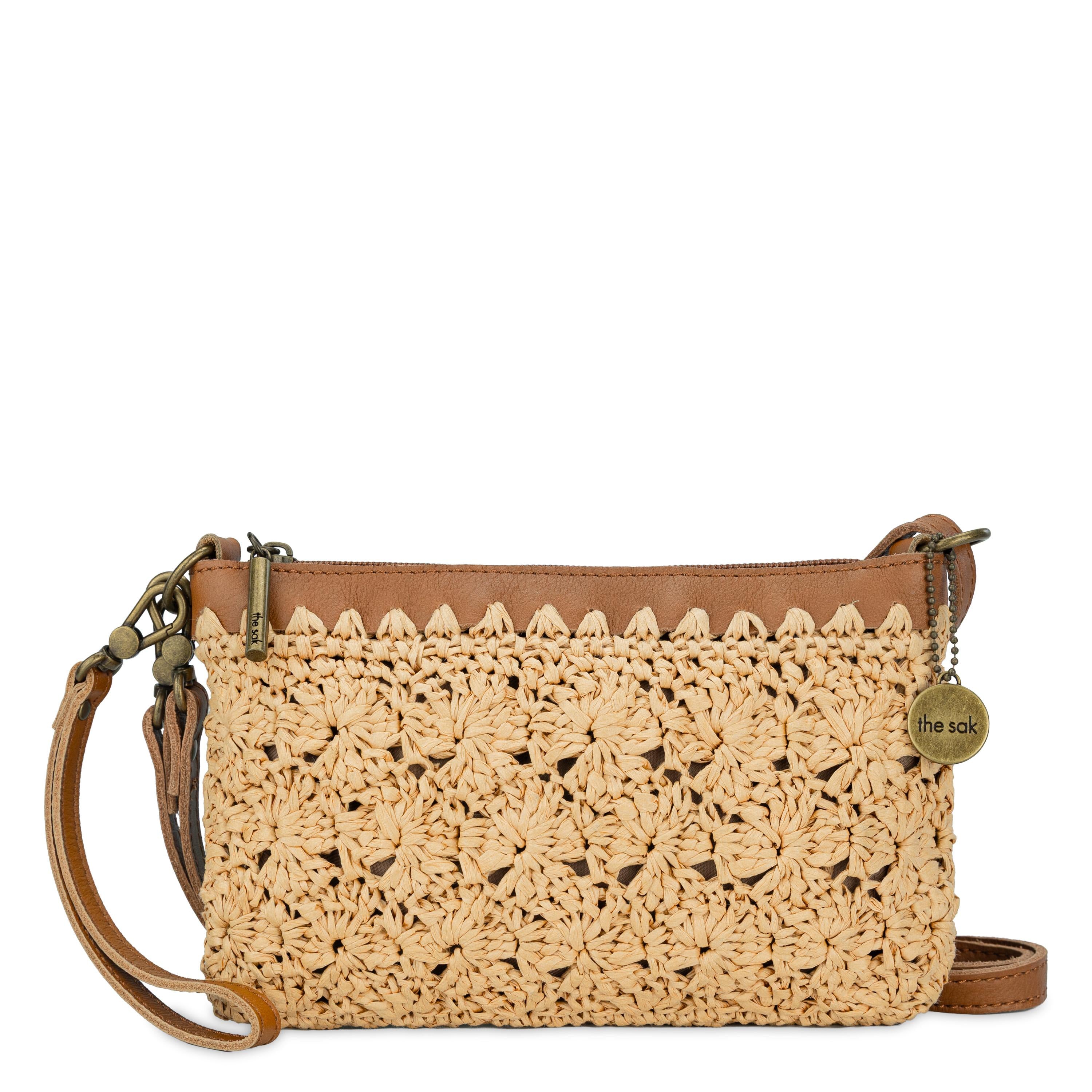 The Sak Vita Convertible Wristlet - Straw - Natural Primrose