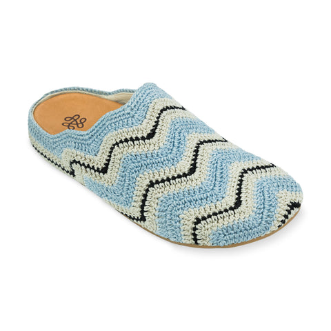 The Sak Bolinas Ripple Clog - Hand Crochet - Dream Blue Ripple