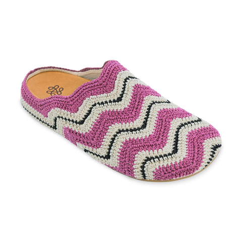 The Sak Bolinas Ripple Clog - Hand Crochet - Fuchsia Ripple