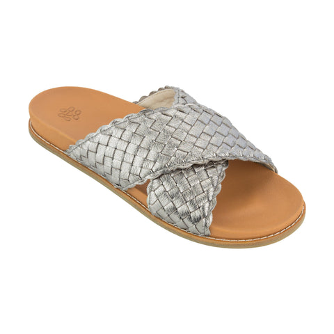 The Sak Penelope Sandal - Leather - Pyrite Woven