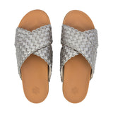 The Sak Penelope Sandal - Leather - Pyrite Woven