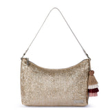 Sakroots Banyan Hobo - Straw - Pyrite Straw