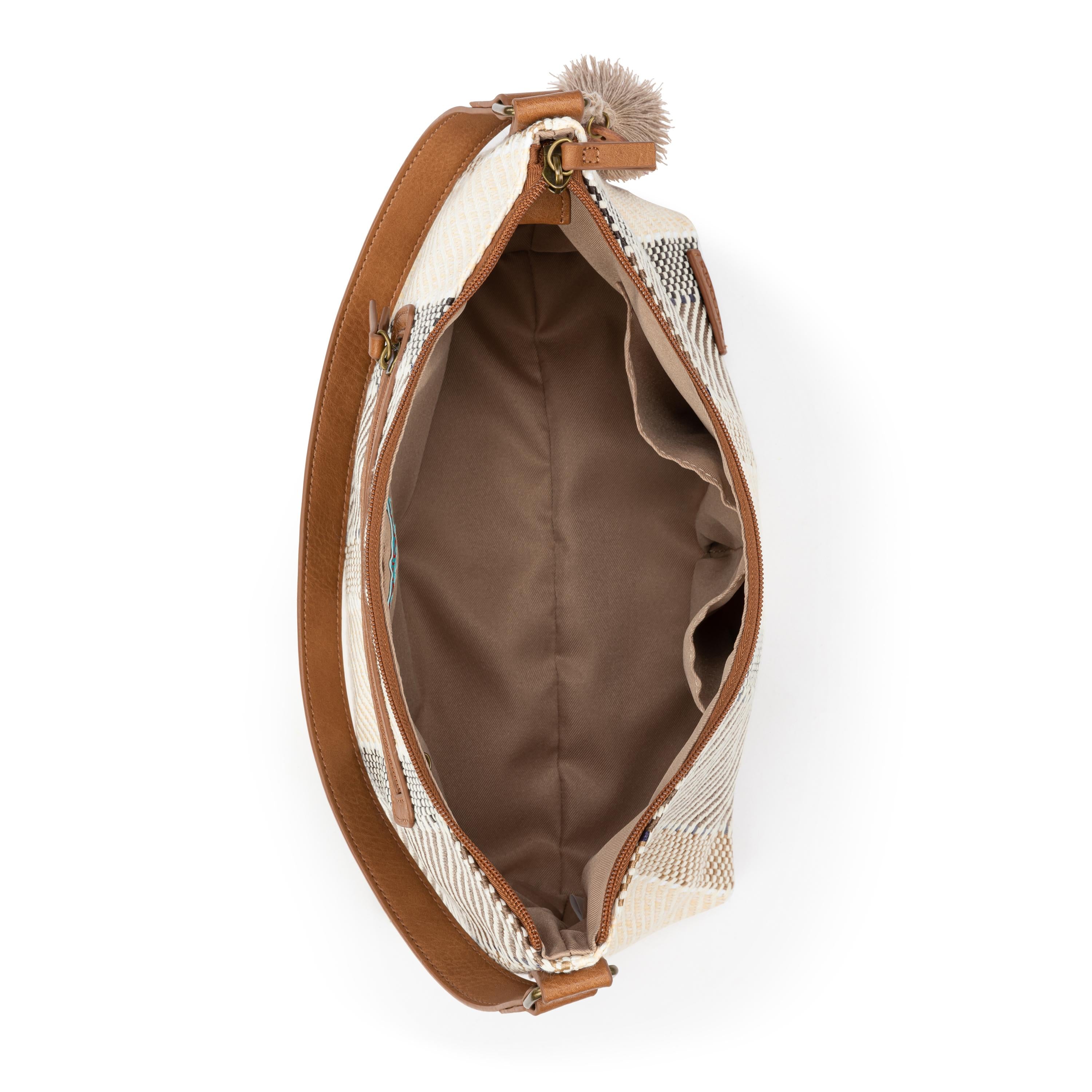 Sakroots Banyan Hobo - Straw - Tobacco Batik Woven