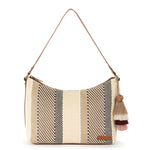 Sakroots Banyan Hobo - Straw - Tobacco Batik Woven