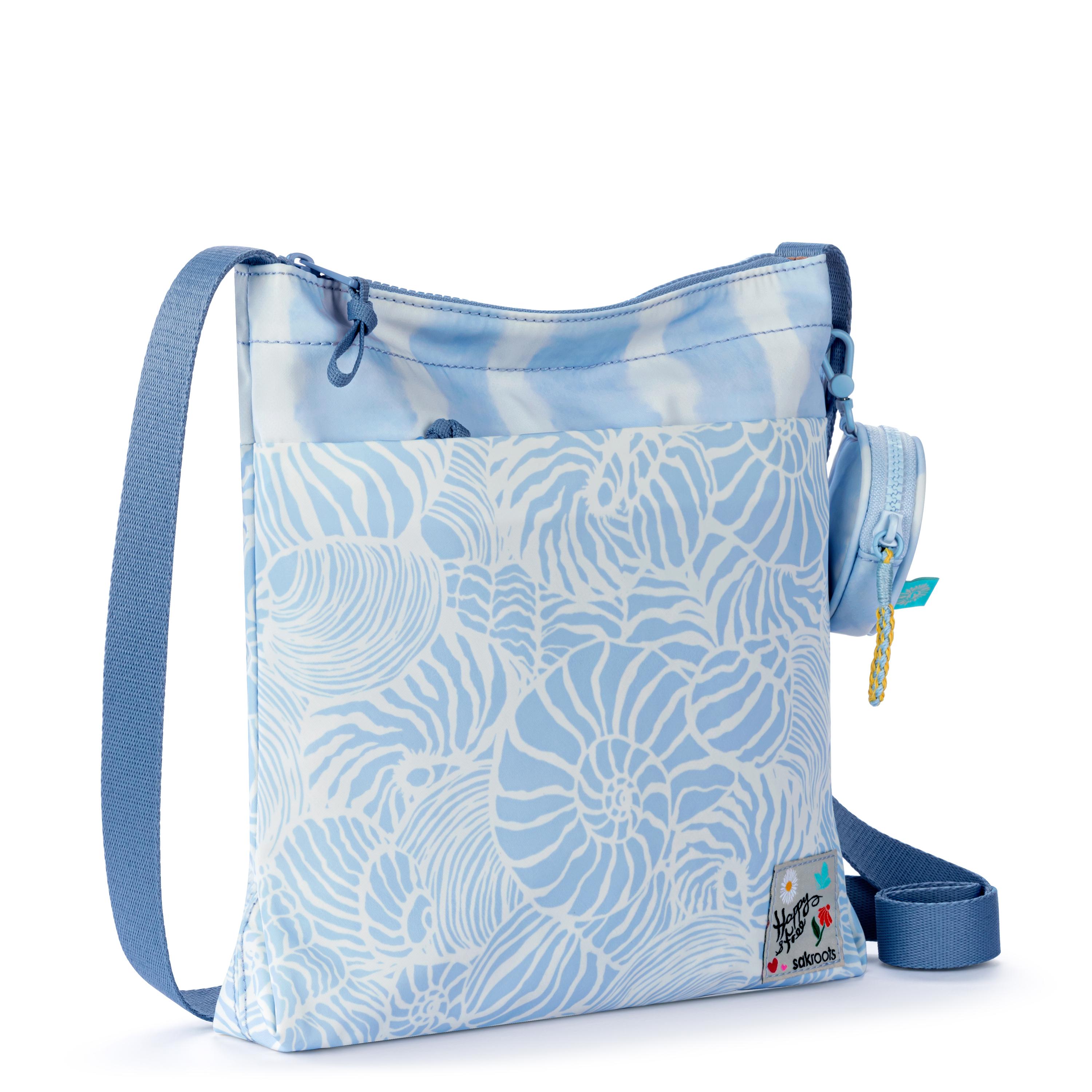 Sakroots Banyan Basic Crossbody - EcoTwill - Blue Aura Seashore