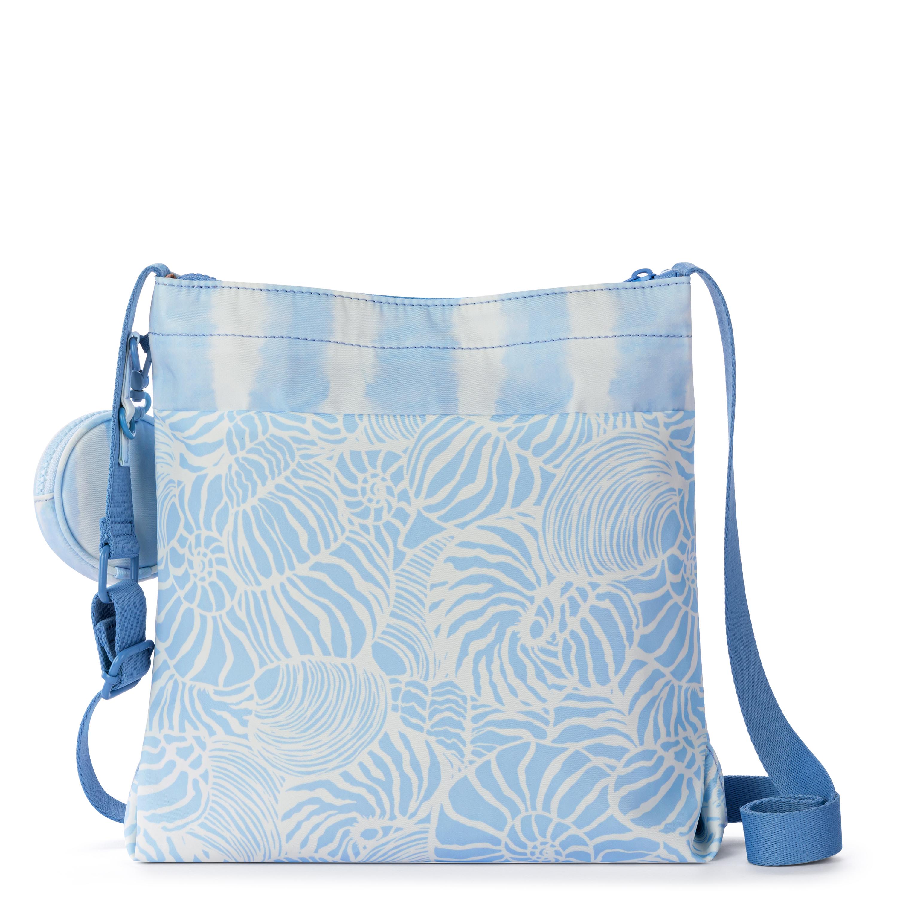 Sakroots Banyan Basic Crossbody - EcoTwill - Blue Aura Seashore