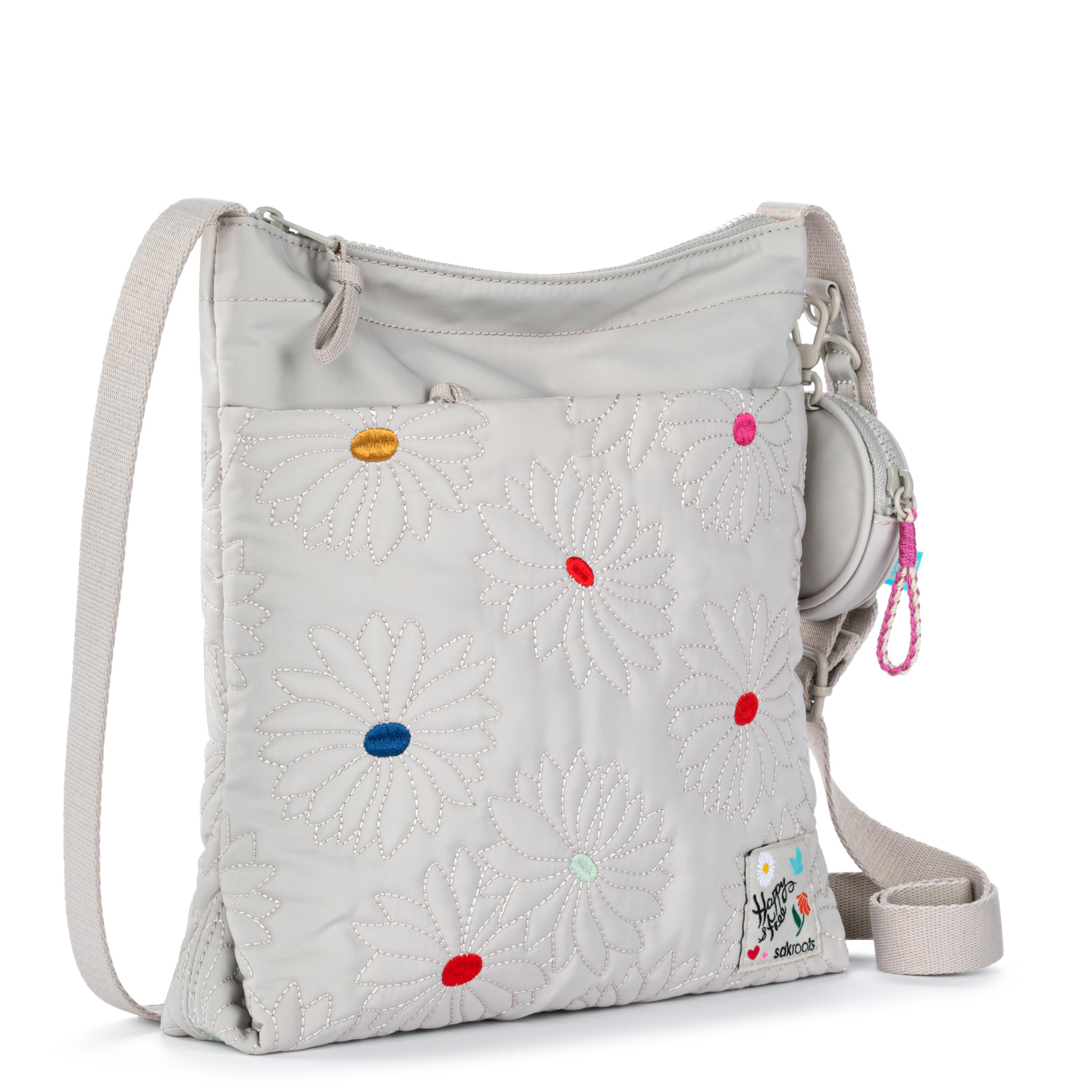 Sakroots Banyan Basic Crossbody - EcoTwill - Multi Flower Quilted
