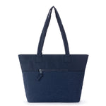 Sakroots Banyan Shoulder Tote - EcoTwill - Navy Flower Blossom Quilted