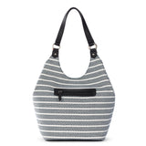 Sakroots Roma Shopper - Straw - Black and White Woven