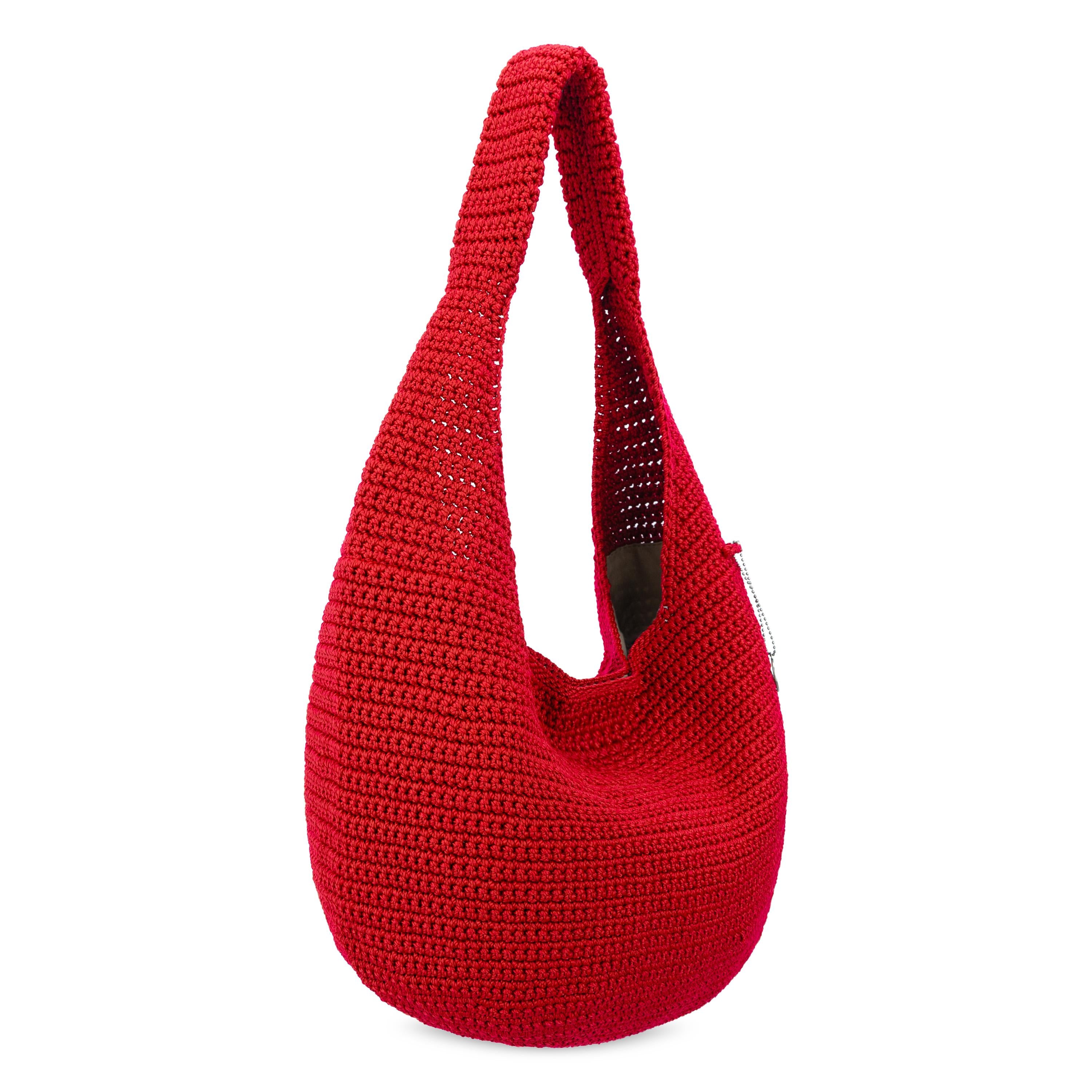 The Sak 120 Shortie Hobo - Hand Crochet - Scarlet