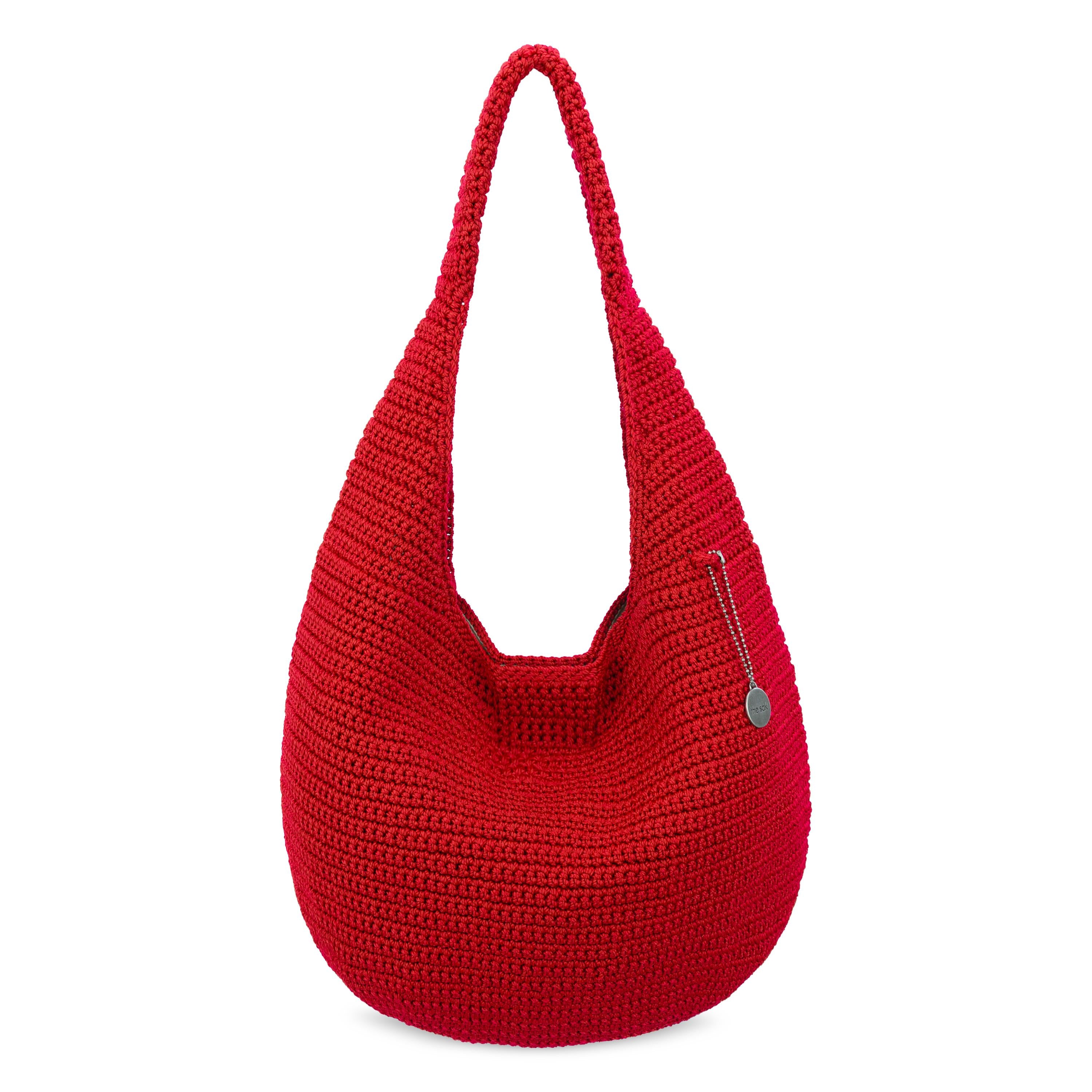 The Sak 120 Shortie Hobo - Hand Crochet - Scarlet