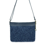 The Sak Melrose Crossbody - Hand Crochet - Denim Tonal Straw