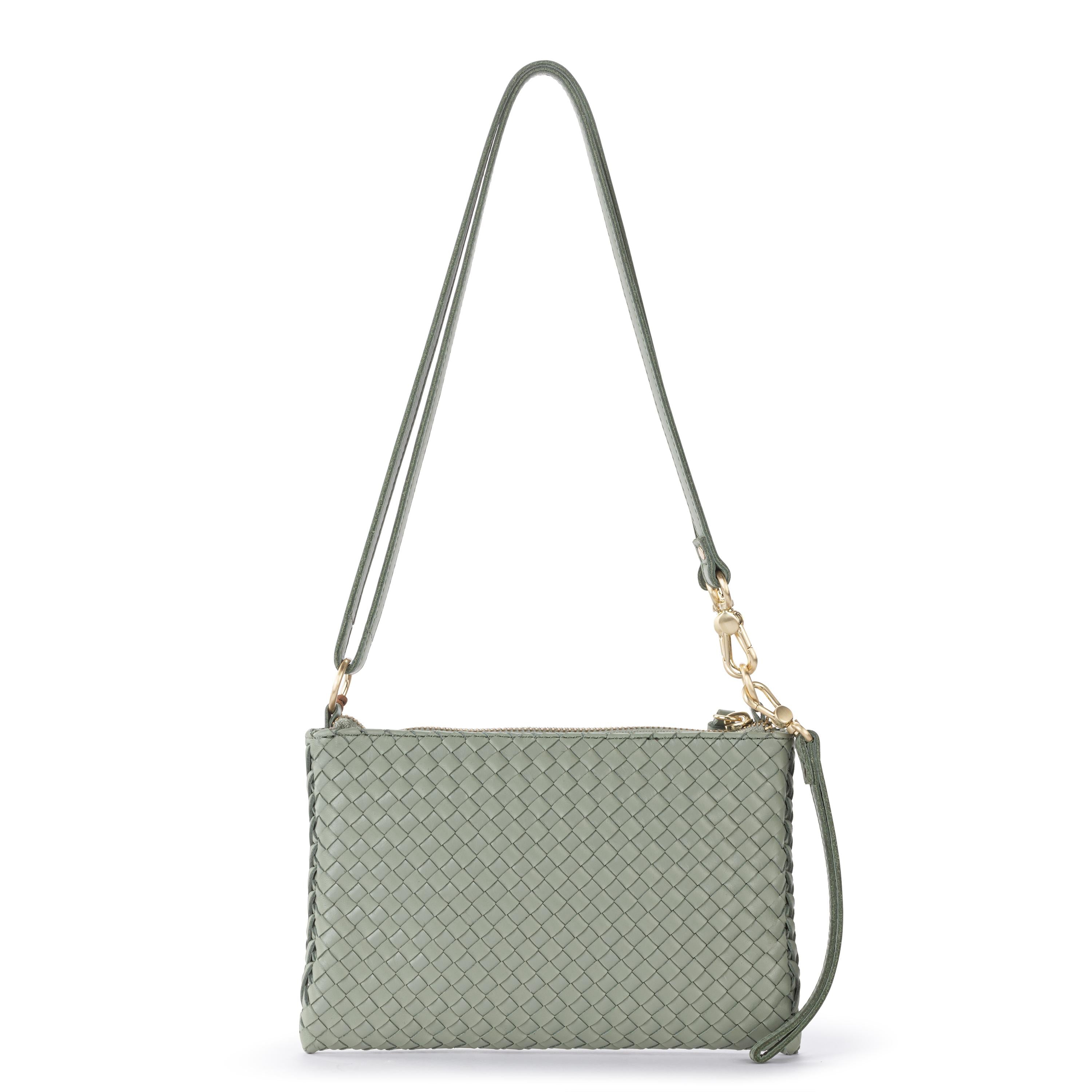 The Sak Vita Convertible Wristlet - Leather - Meadow Woven
