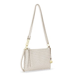 The Sak Vita Convertible Wristlet - Leather - Stone Woven