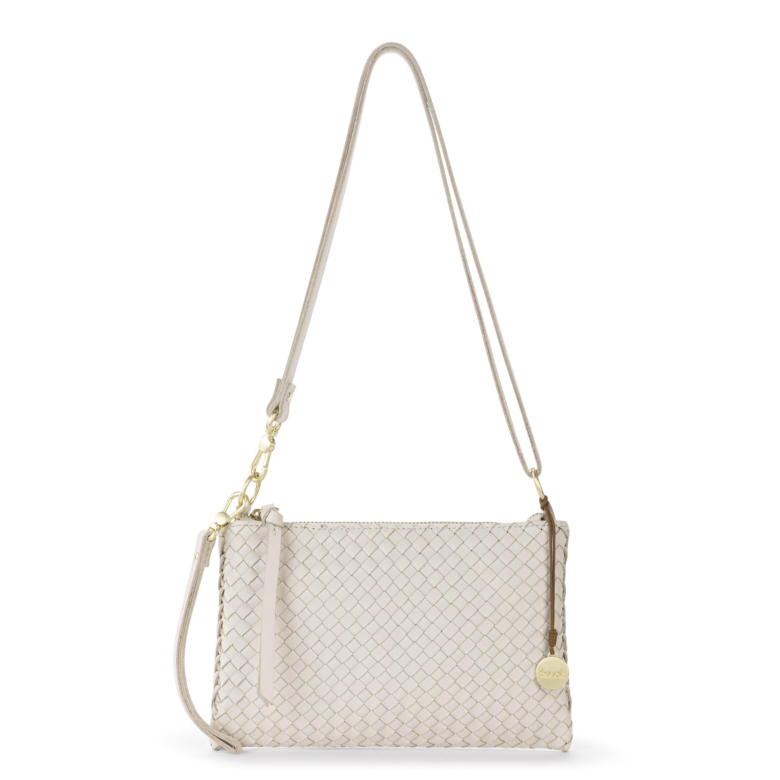 The Sak Vita Convertible Wristlet - Leather - Stone Woven