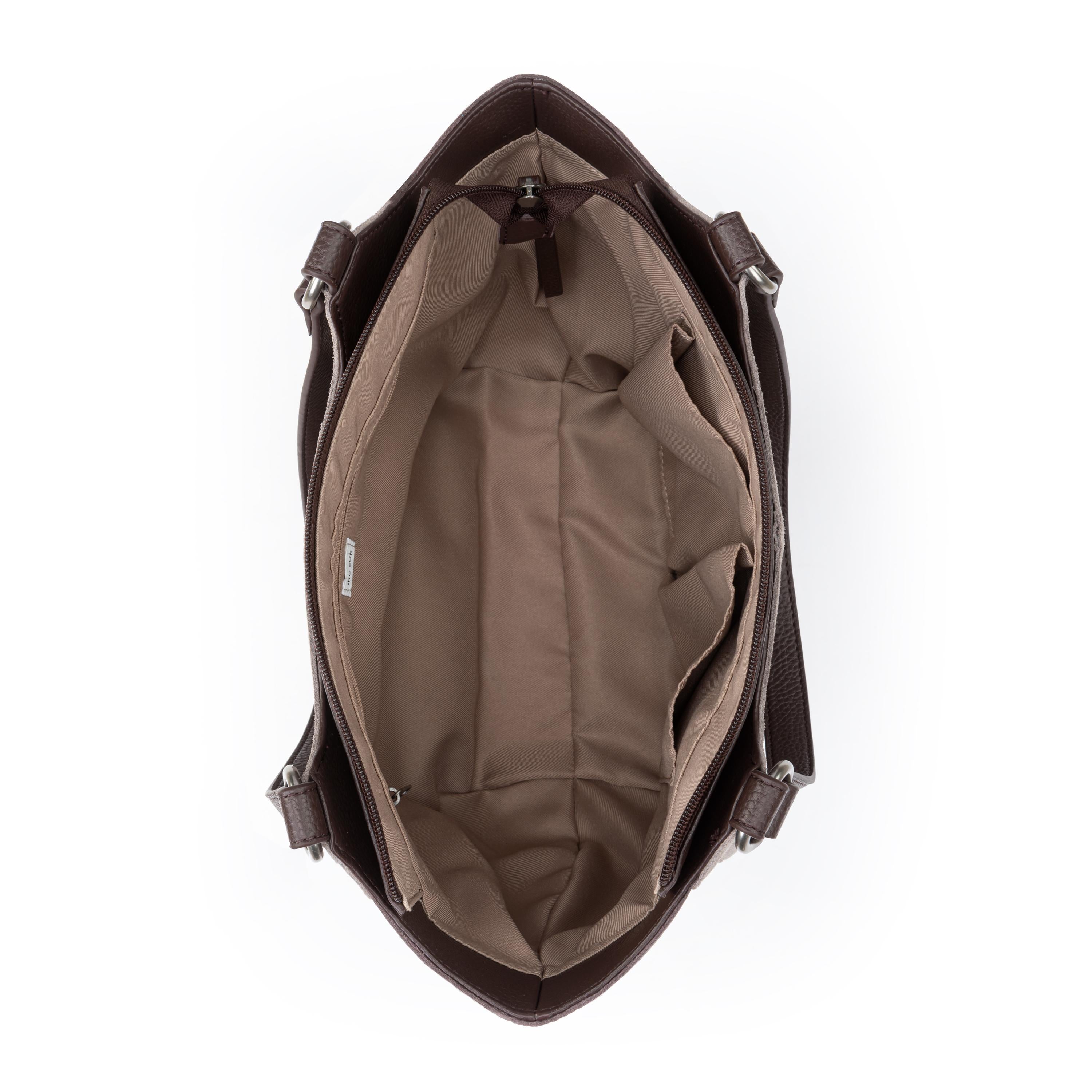 The Sak Bolinas Satchel - Leather - Mushroom Suede